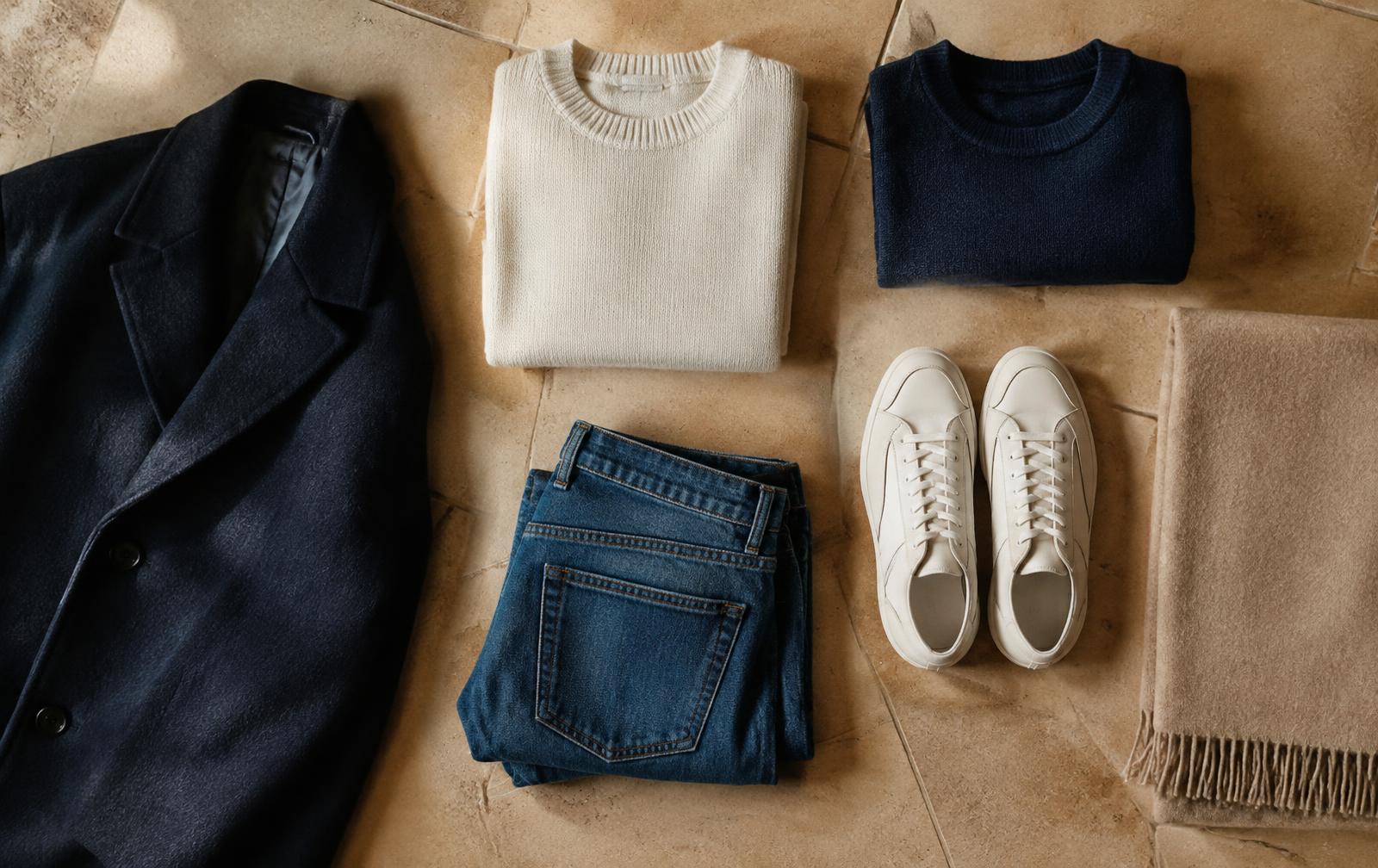 Folded premium clothing